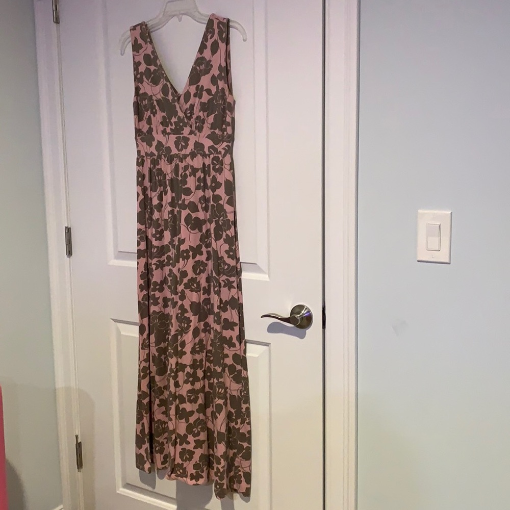 Garnet Hill Floral Maxi Dress